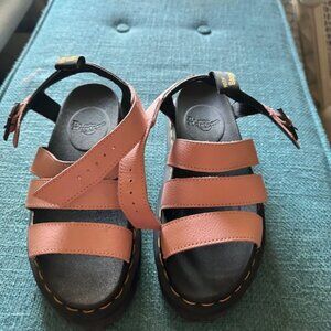 Pink Dr. Marten's sandals